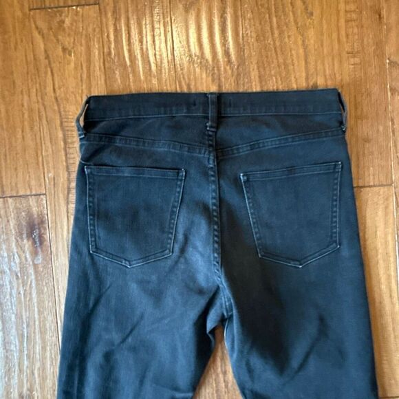 Uniqlo jeans black grey wash high rise skinny jeans 26 - Picture 9 of 10